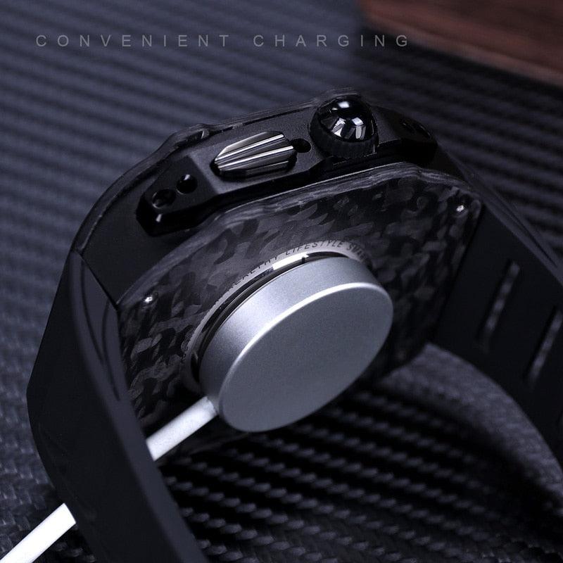 UC0649 Carbon Fiber Cases For Apple Watch 44-45, Ultra - Watch Accessories - Viva Timepiece - Viva Timepiece