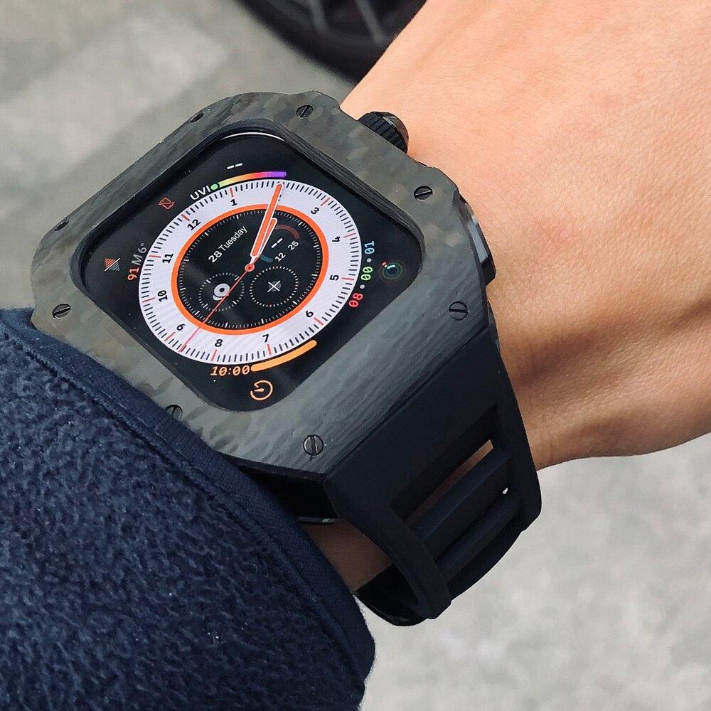 UC0649 Carbon Fiber Cases For Apple Watch 44-45, Ultra - Viva Timepiece