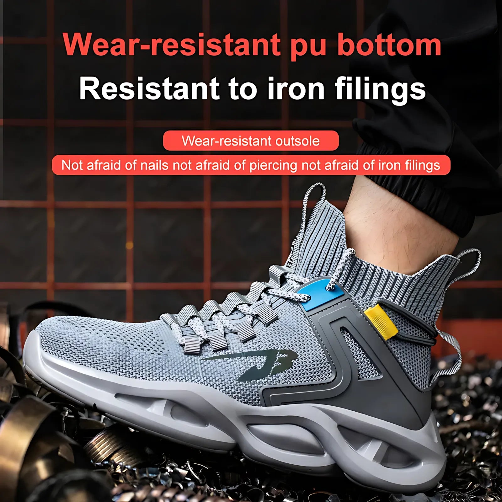 JB 675 High Top Lightweight Safety Steel Toe Shoes