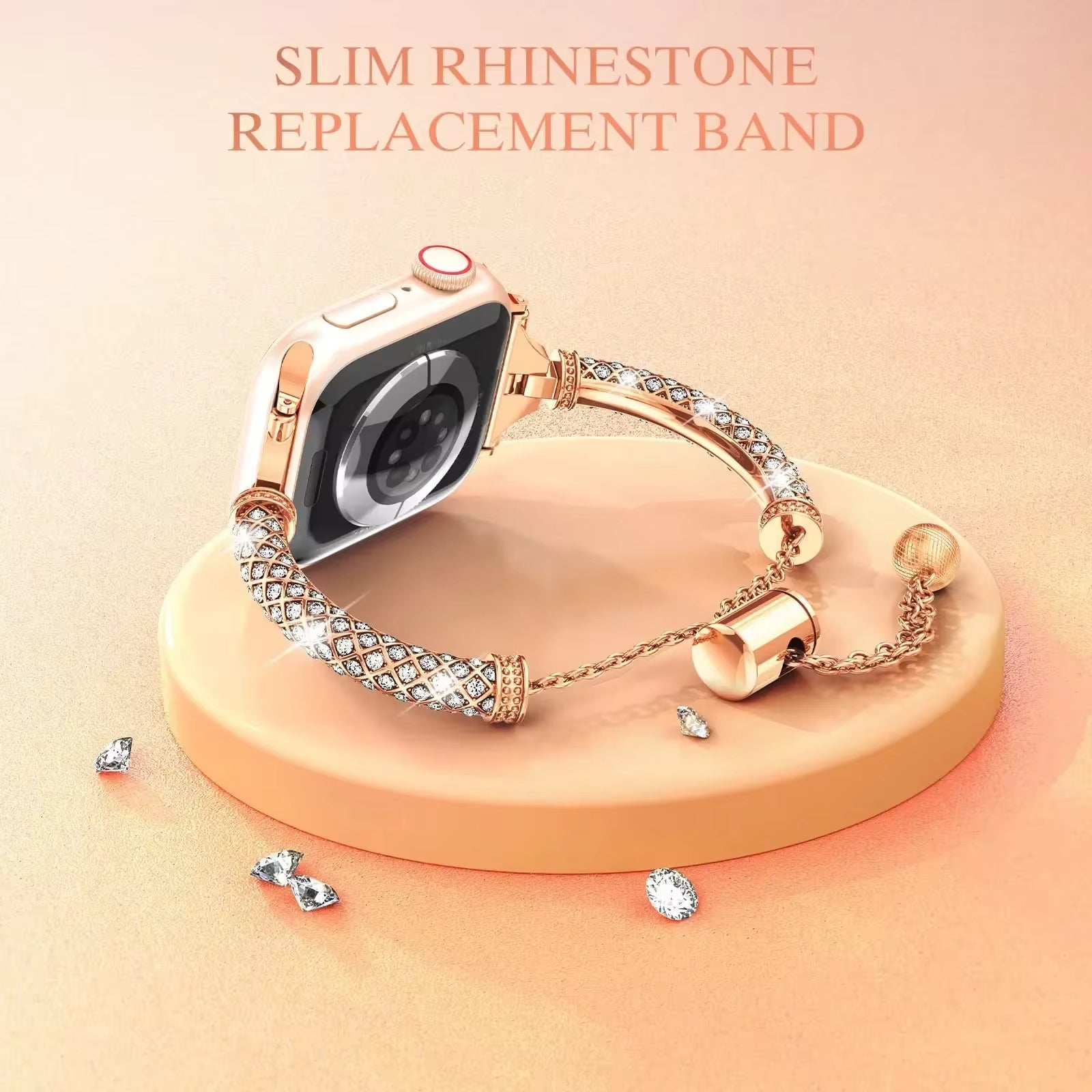 Luxury Rhinestone Bling Bangle Apple Watch Band