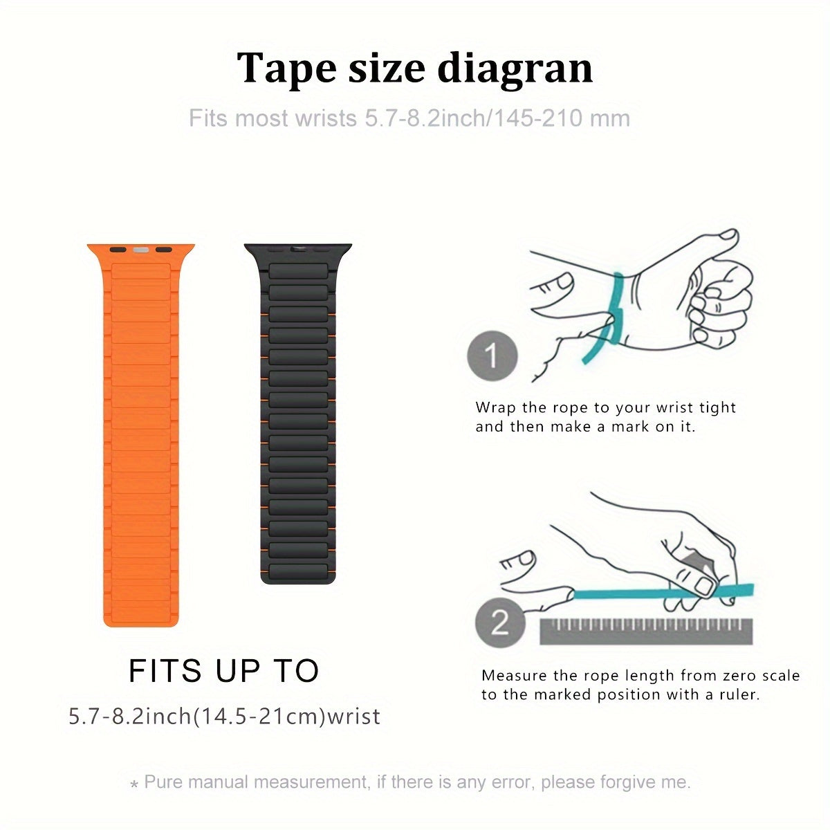 Universal Fit Silicone Magnetic Apple Watch Bands