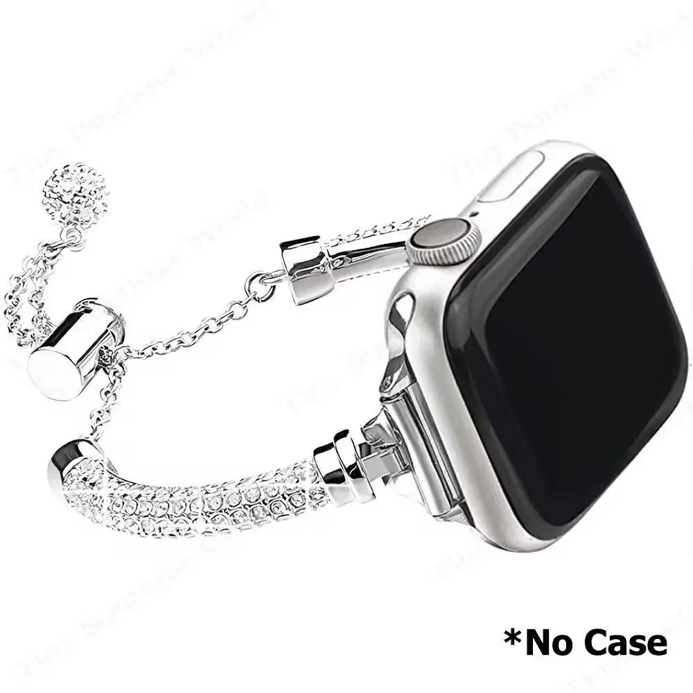 Luxury Rhinestone Bling Bangle Apple Watch Band