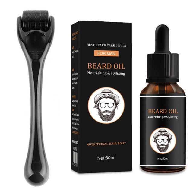 Bellezon Beard Moisturizing Oil Growth Roller Set - Viva Timepiece -  - 