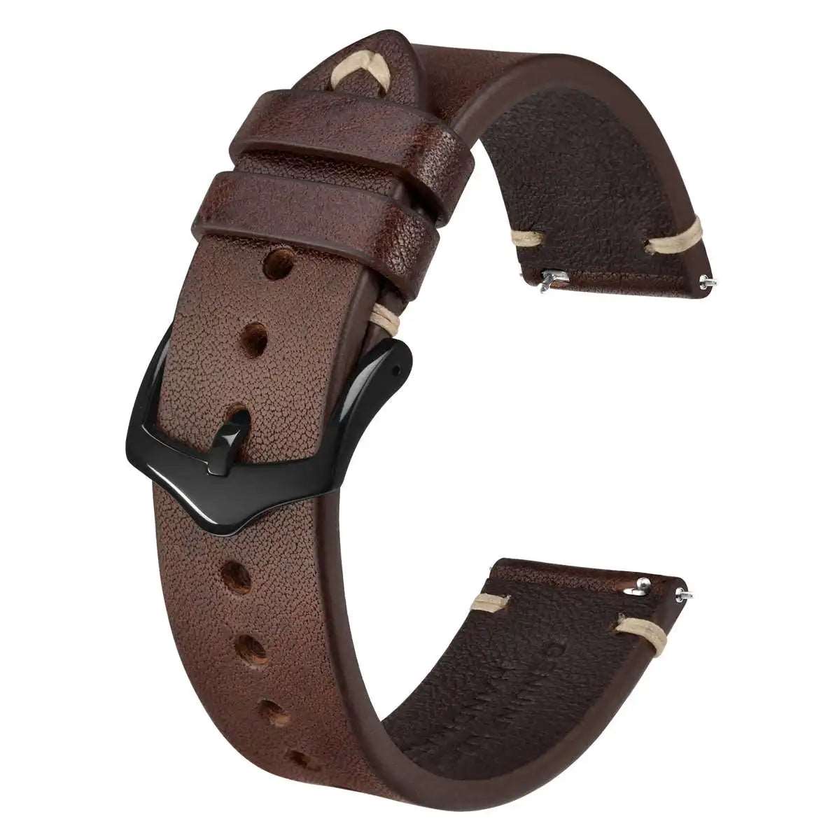 Crazy Horse Leather Watch Strap Bands,18mm 20mm 22mm - Viva Timepiece -  - 