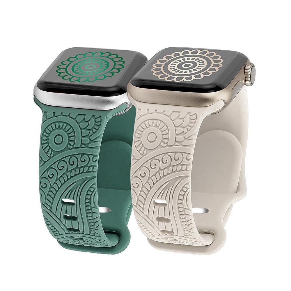 Creative Engraved Floral Bands for Apple Watch - Viva Timepiece -  - 