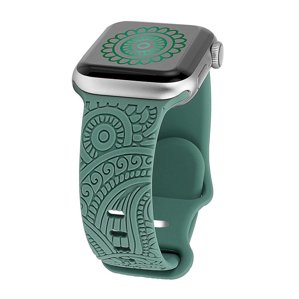 Creative Engraved Floral Bands for Apple Watch - Viva Timepiece -  - 