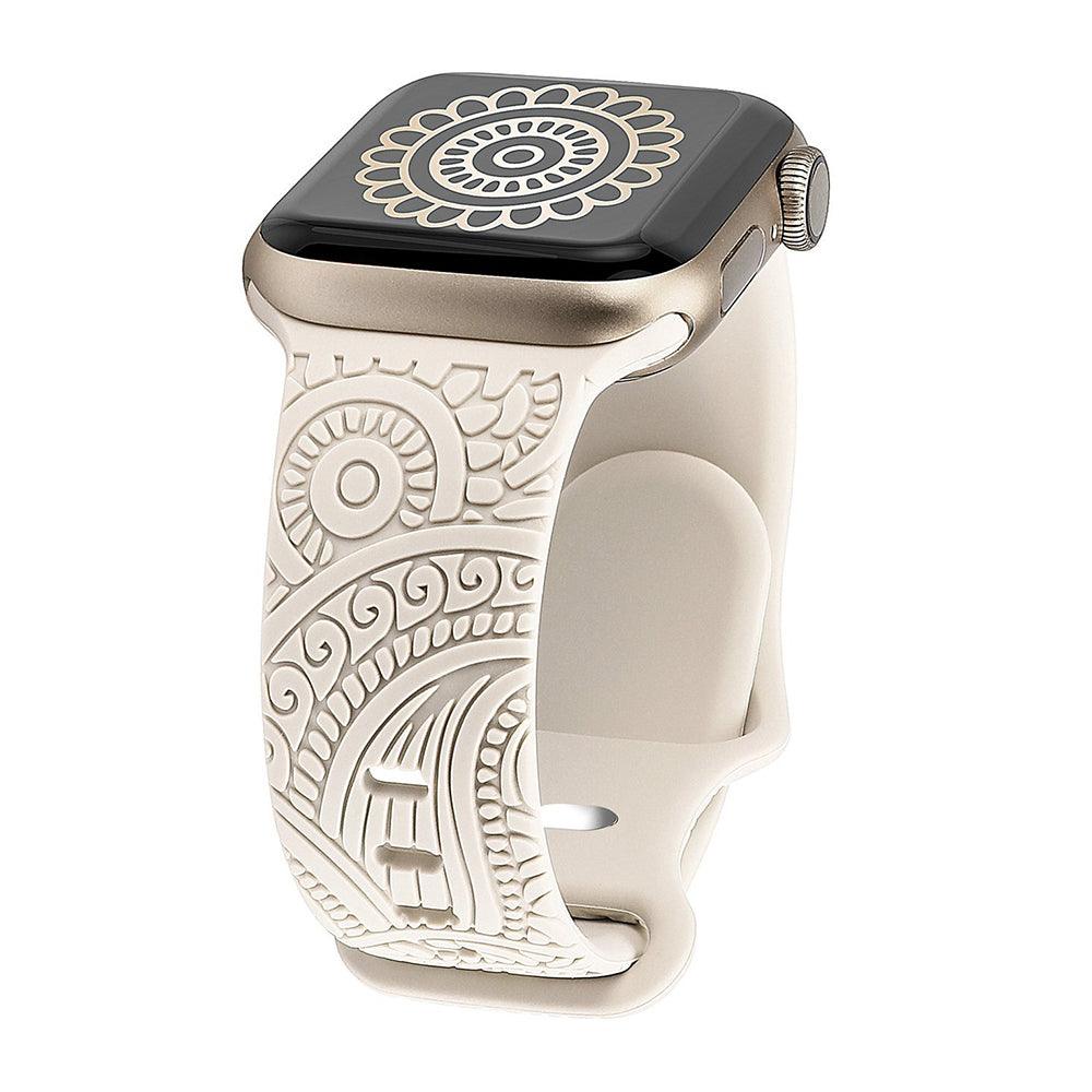 Creative Engraved Floral Bands for Apple Watch - Viva Timepiece -  - 