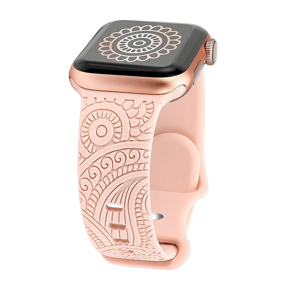 Creative Engraved Floral Bands for Apple Watch - Viva Timepiece -  - 