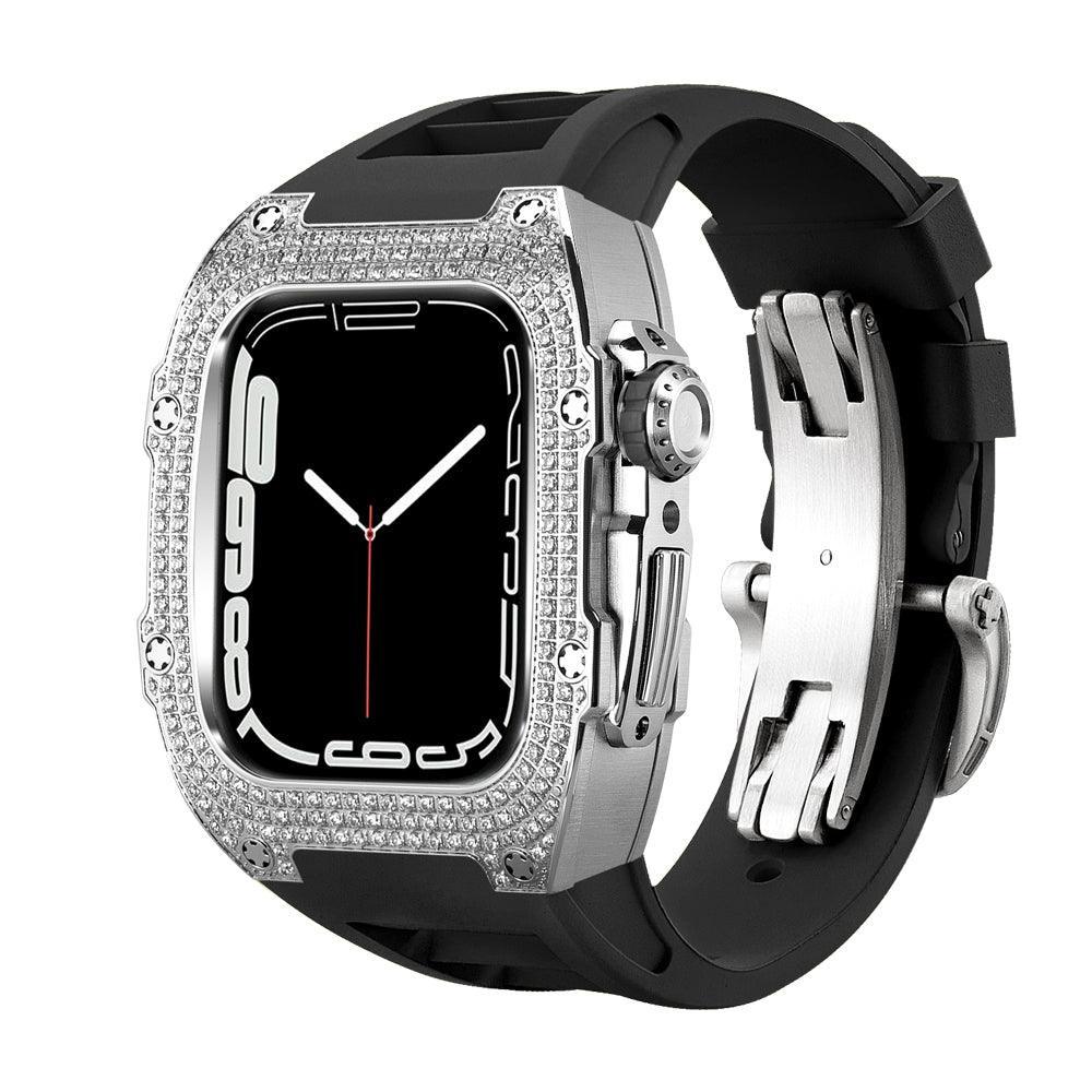 FP0445 Iced Out CZ Gem Stainless Steel Cases For Apple Watch - Viva Timepiece -  - 