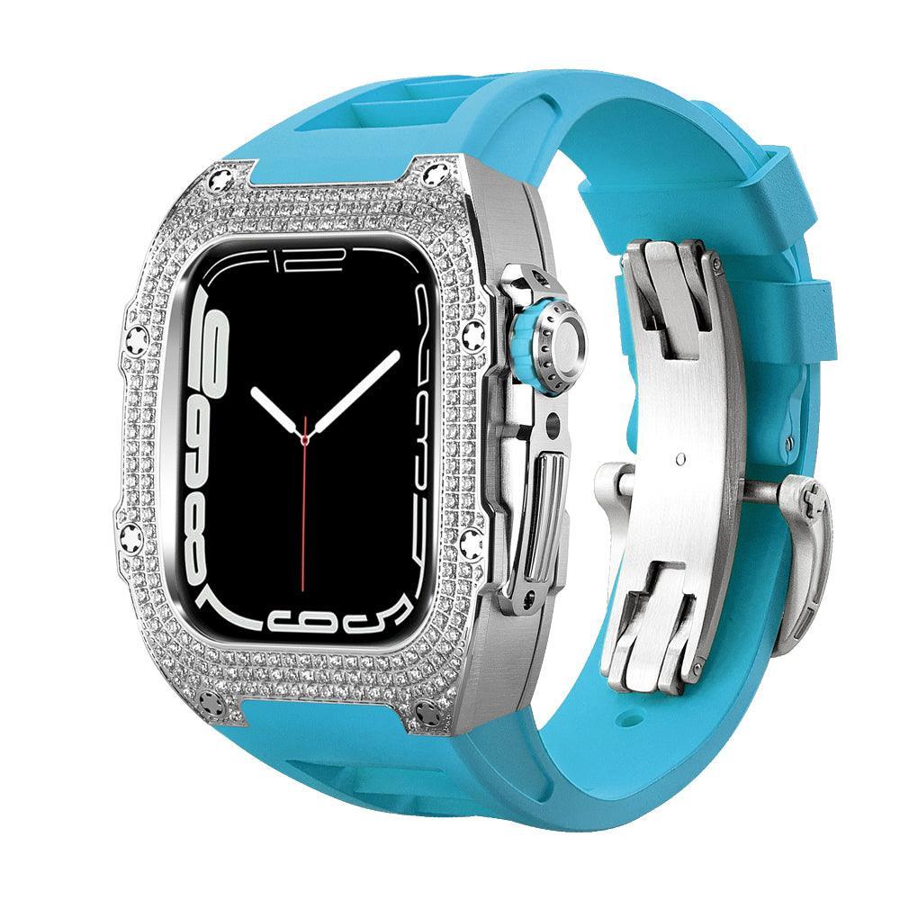 FP0445 Iced Out CZ Gem Stainless Steel Cases For Apple Watch - Viva Timepiece -  - 