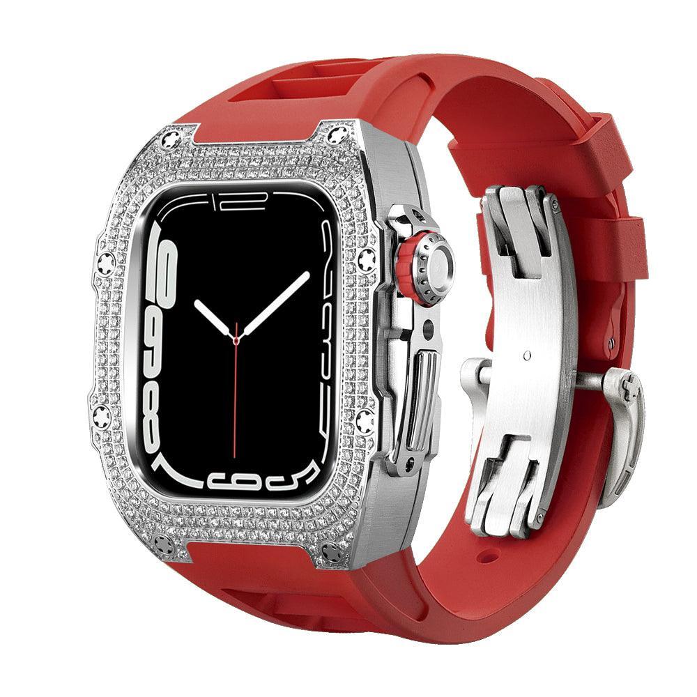 FP0445 Iced Out CZ Gem Stainless Steel Cases For Apple Watch - Viva Timepiece -  - 