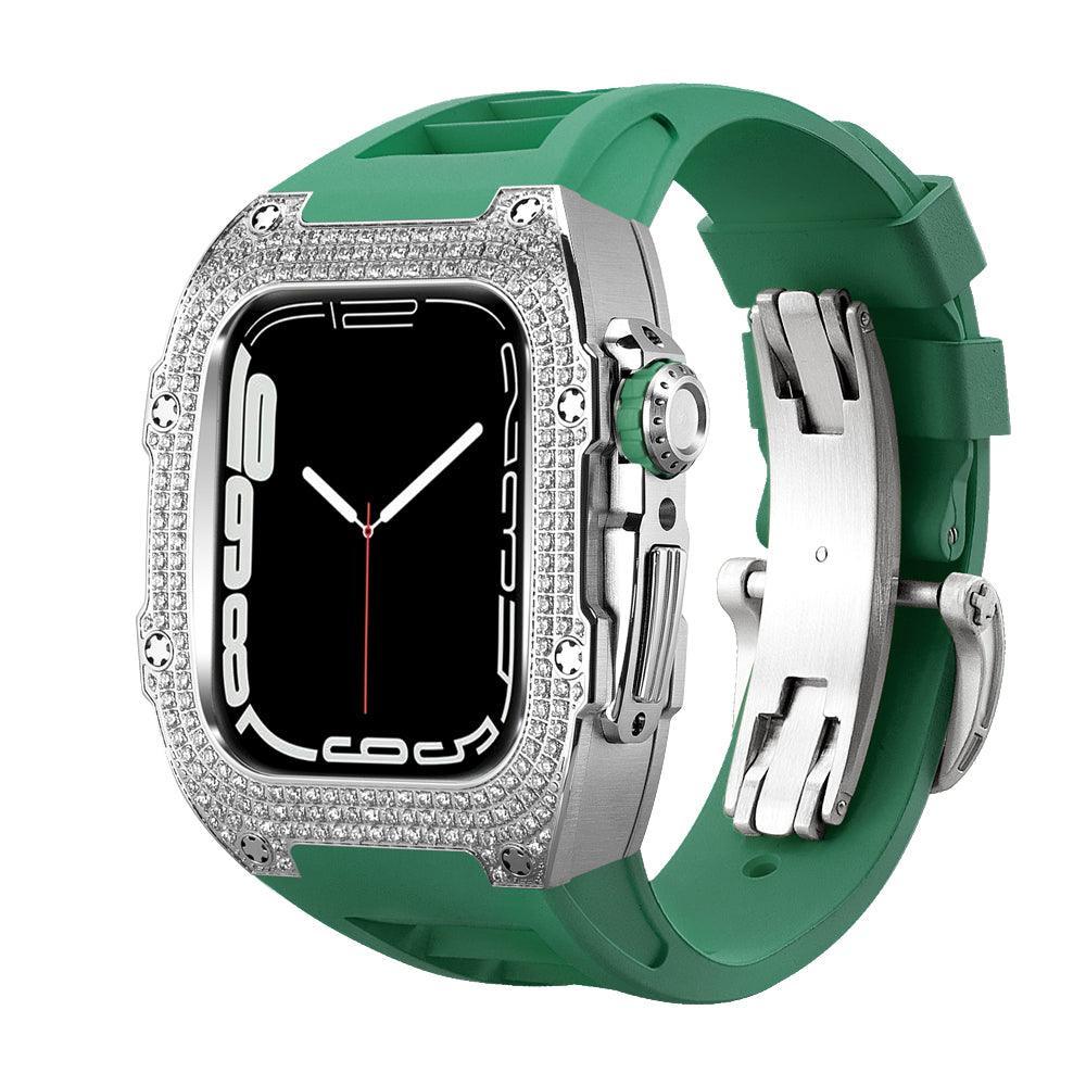 FP0445 Iced Out CZ Gem Stainless Steel Cases For Apple Watch - Viva Timepiece -  - 