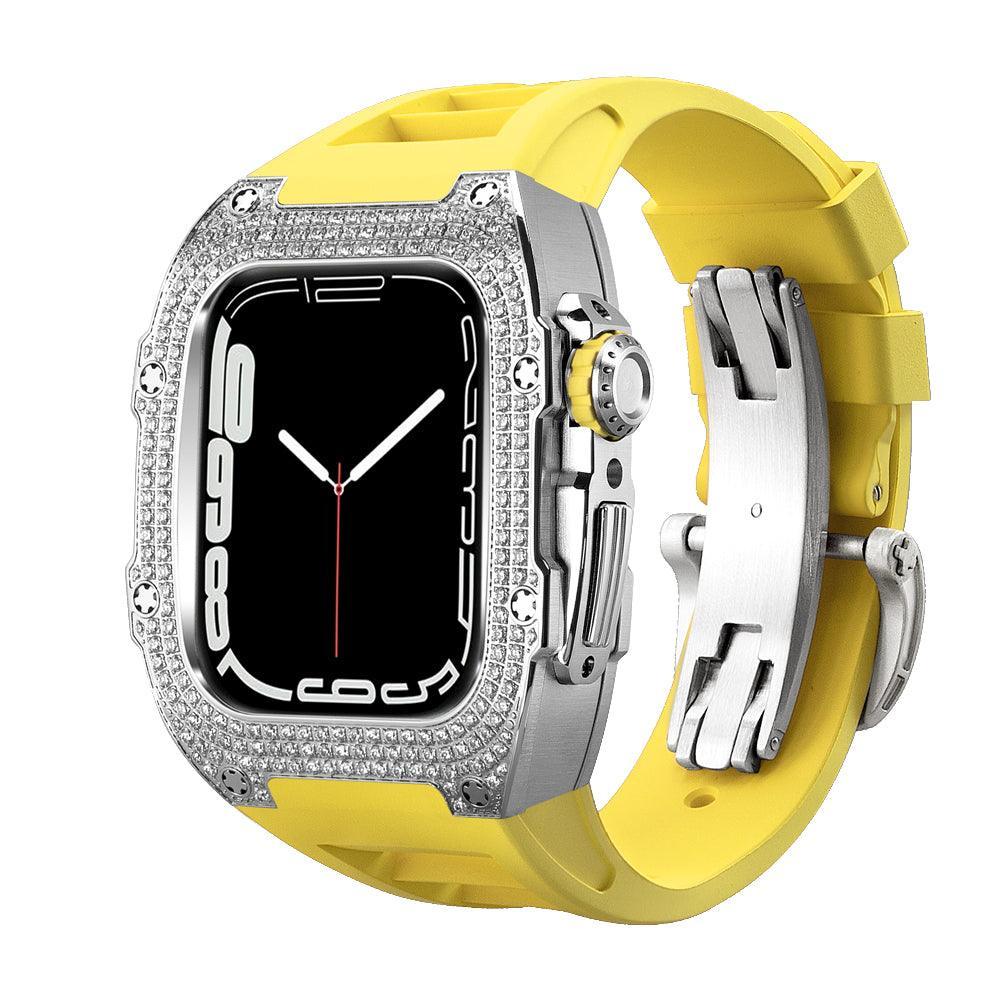 FP0445 Iced Out CZ Gem Stainless Steel Cases For Apple Watch - Viva Timepiece -  - 