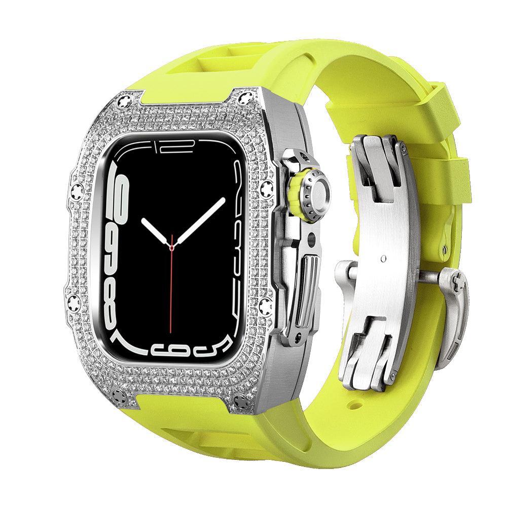 FP0445 Iced Out CZ Gem Stainless Steel Cases For Apple Watch - Viva Timepiece -  - 