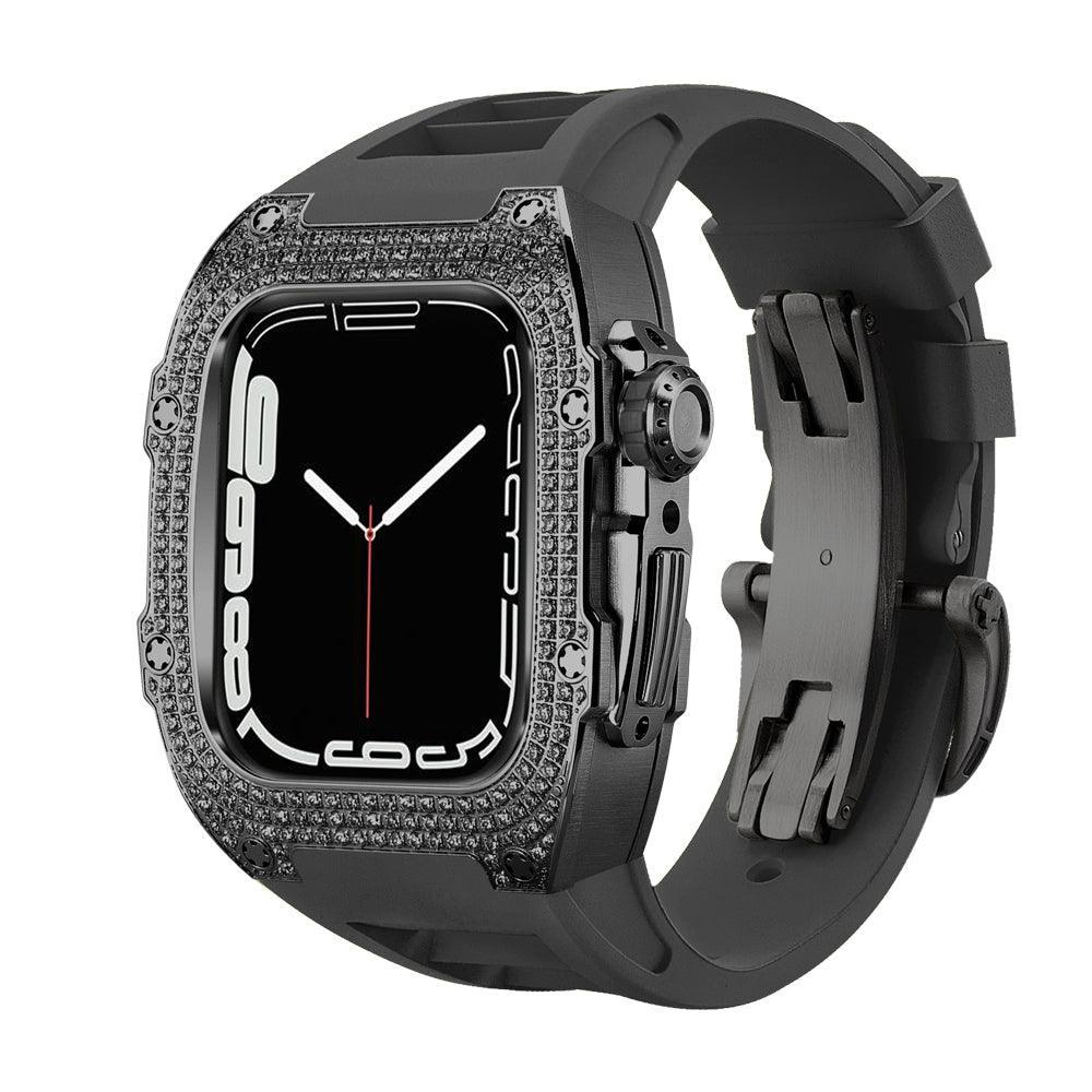 FP0445 Iced Out CZ Gem Stainless Steel Cases For Apple Watch - Viva Timepiece -  - 