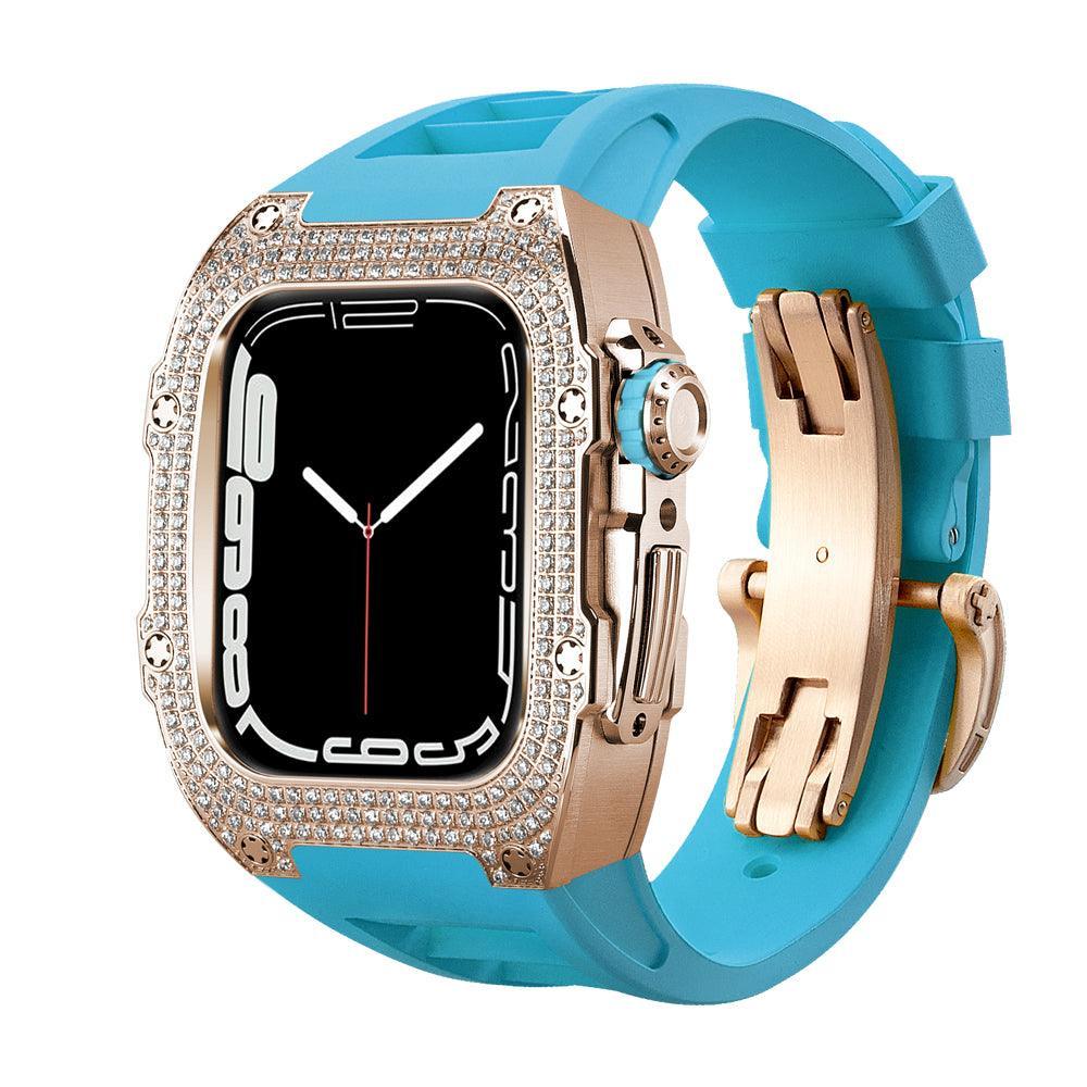 FP0445 Iced Out CZ Gem Stainless Steel Cases For Apple Watch - Viva Timepiece -  - 