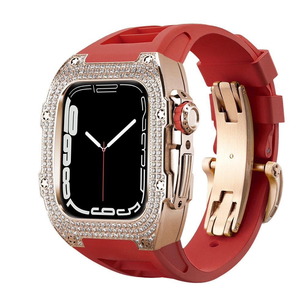 FP0445 Iced Out CZ Gem Stainless Steel Cases For Apple Watch - Viva Timepiece -  - 