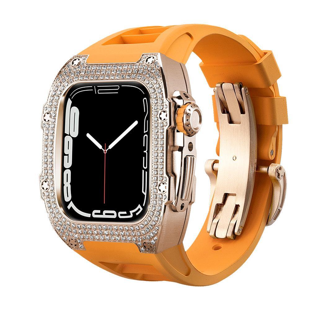 FP0445 Iced Out CZ Gem Stainless Steel Cases For Apple Watch - Viva Timepiece -  - 