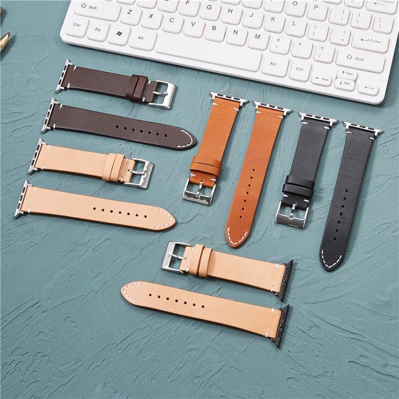 Genuine Leather Strap for Apple Watch Bands - Viva Timepiece -  - 