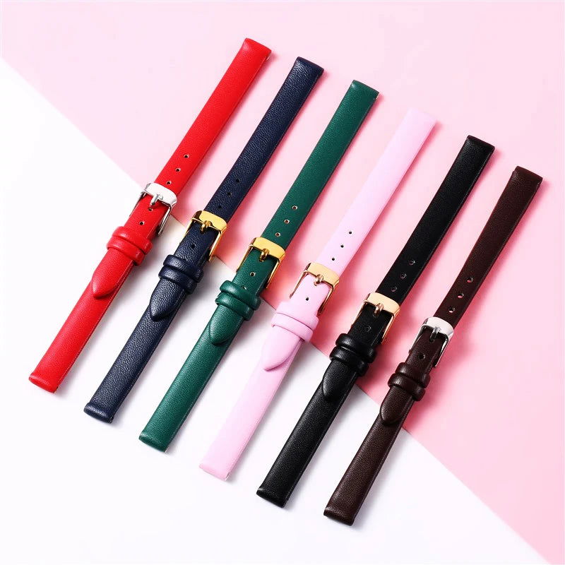 Genuine leather watch strap accessories 8mm, 10mm, 12mm, 14mm - Viva Timepiece -  - 