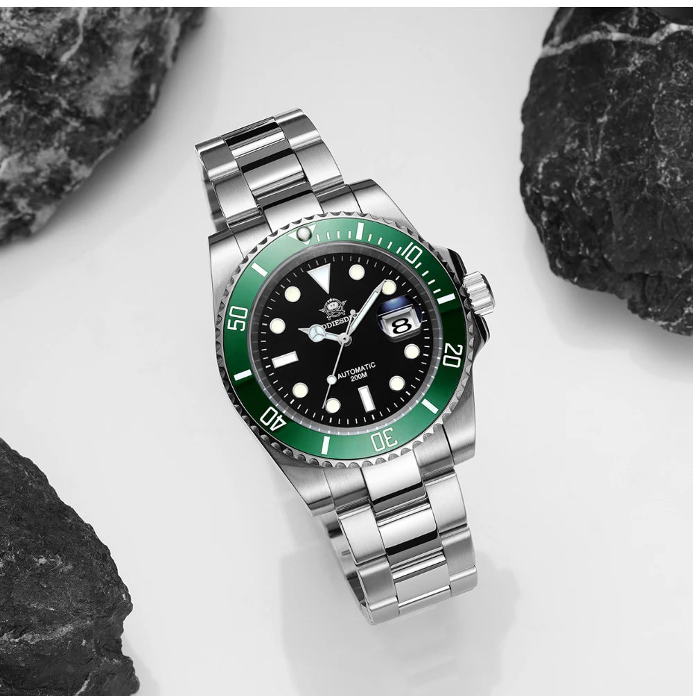 Addiesdive Submariner Homage Watches 200m Diving Super Luminous Watches - Addiesdive