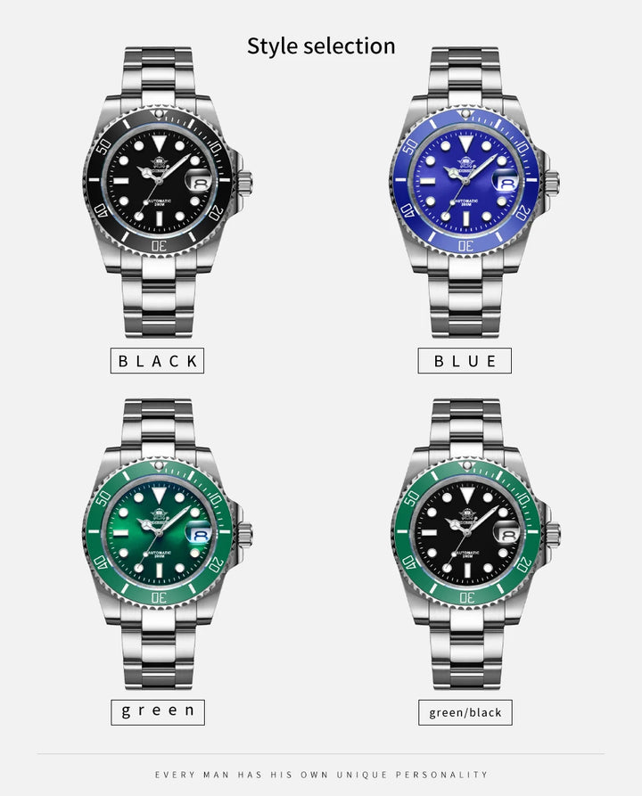 Addiesdive Submariner Homage Watches 200m Diving Super Luminous Watches - Addiesdive