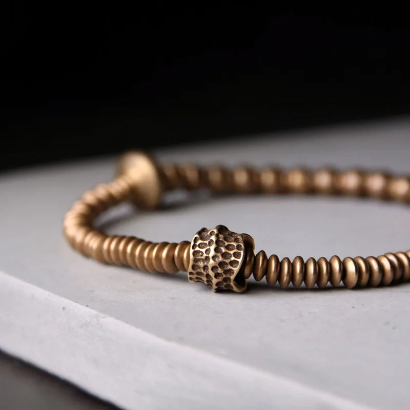 Artificial Hammered Brass Ancient Crafted Copper Bracelet