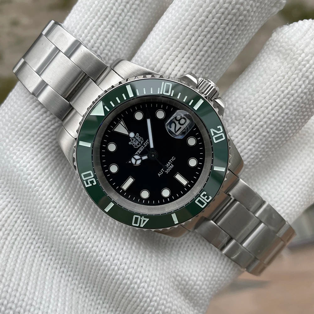 Steeldive Submariner Ceramic Bezel Full Lume Homage Watches