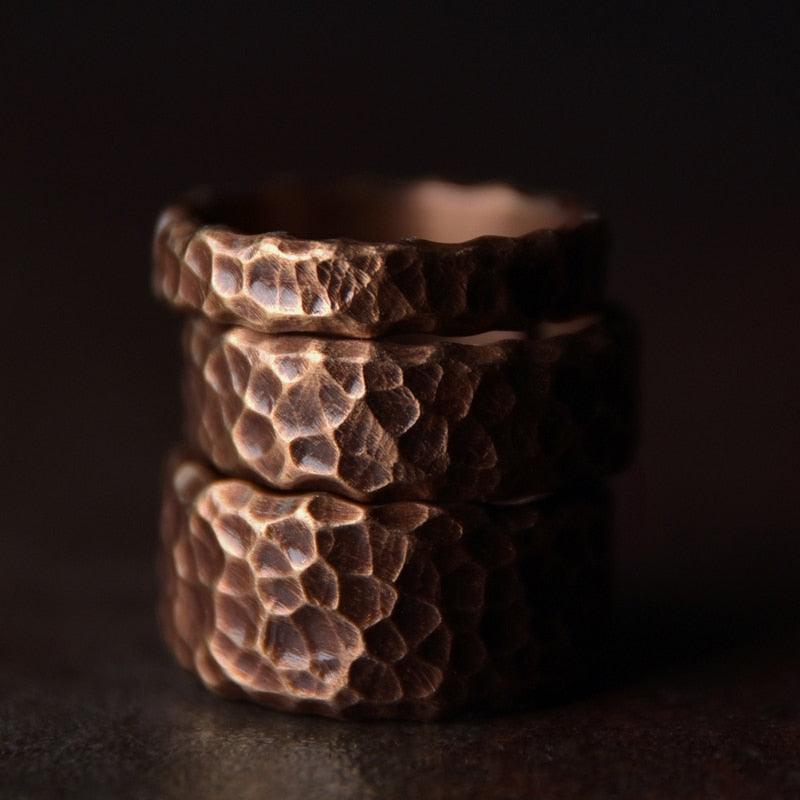 Hammered Tibetan Vintage Copper Ring - Viva Timepiece -  - 