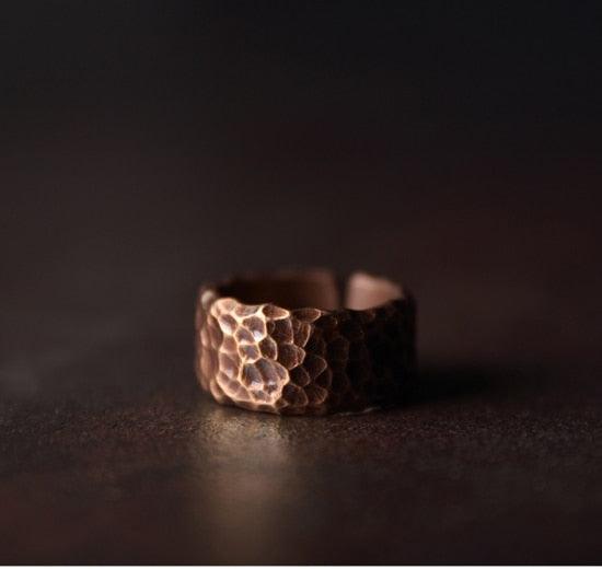 Hammered Tibetan Vintage Copper Ring - Viva Timepiece -  - 