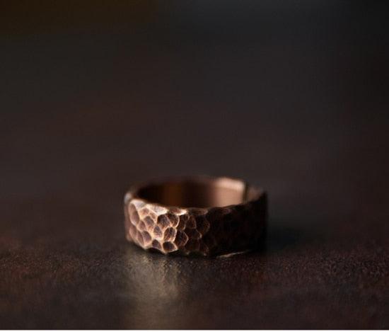 Hammered Tibetan Vintage Copper Ring - Viva Timepiece -  - 