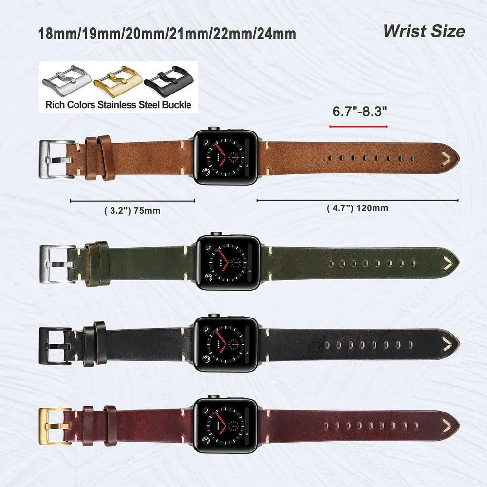 Hemsut Vintage Horween Horse Leather Quick Release Watch Straps - Viva Timepiece -  - 