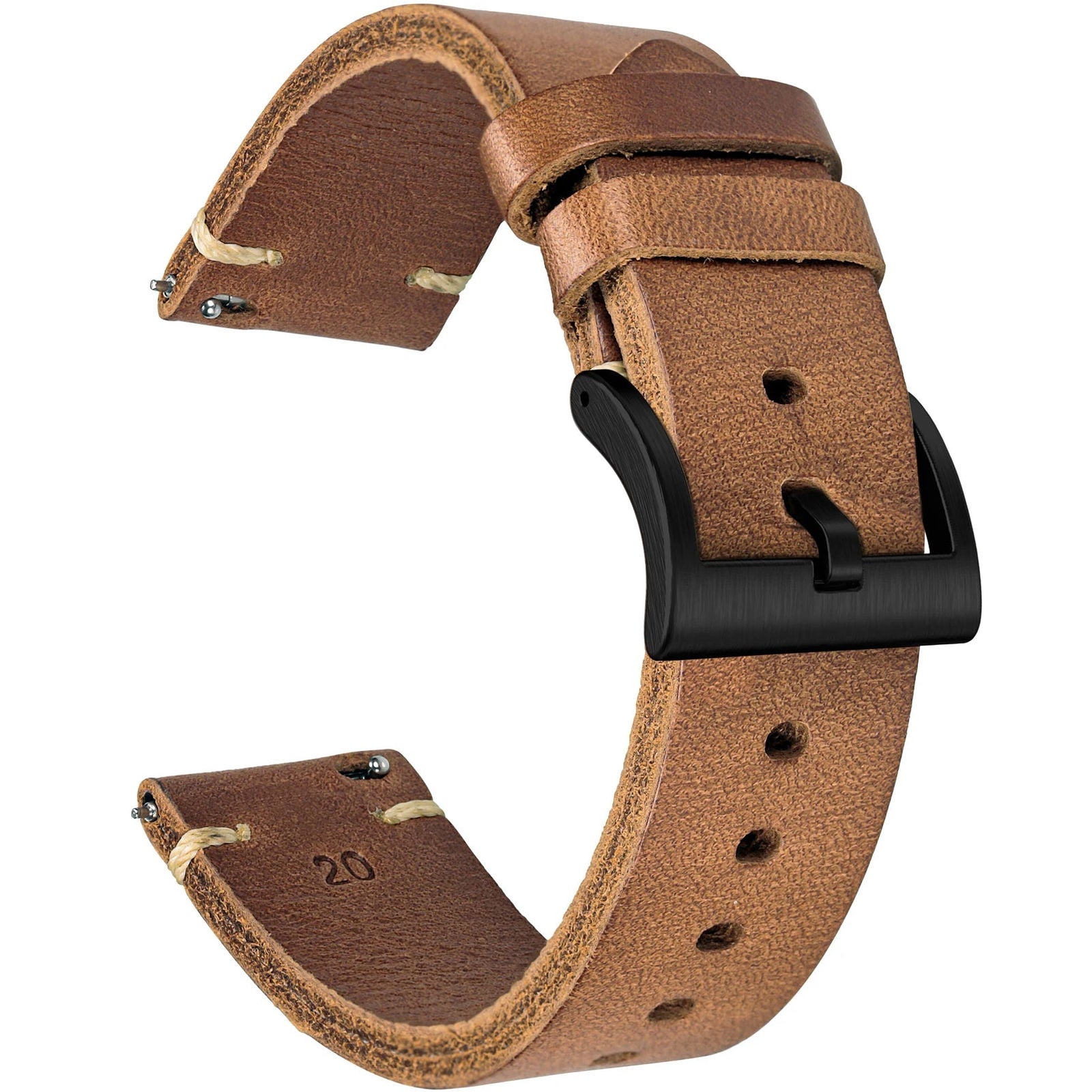 Hemsut Vintage Horween Horse Leather Quick Release Watch Straps - Viva Timepiece -  - 