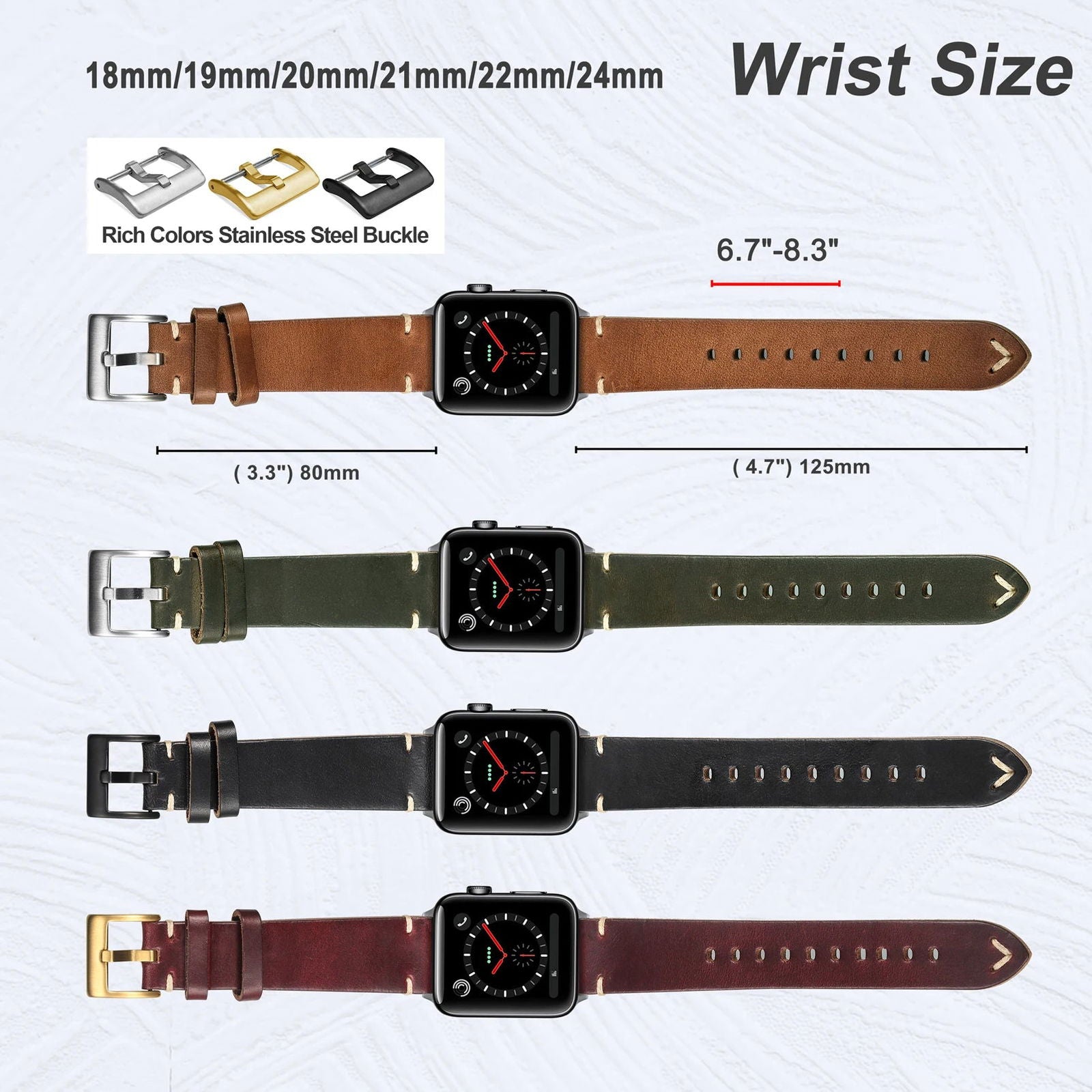 Hemsut Vintage Horween Horse Leather Quick Release Watch Straps - Viva Timepiece -  - 