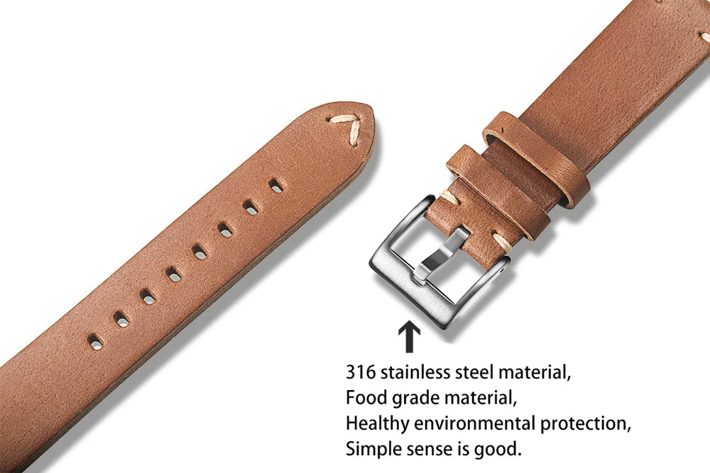 Hemsut Vintage Horween Horse Leather Quick Release Watch Straps - Viva Timepiece -  - 