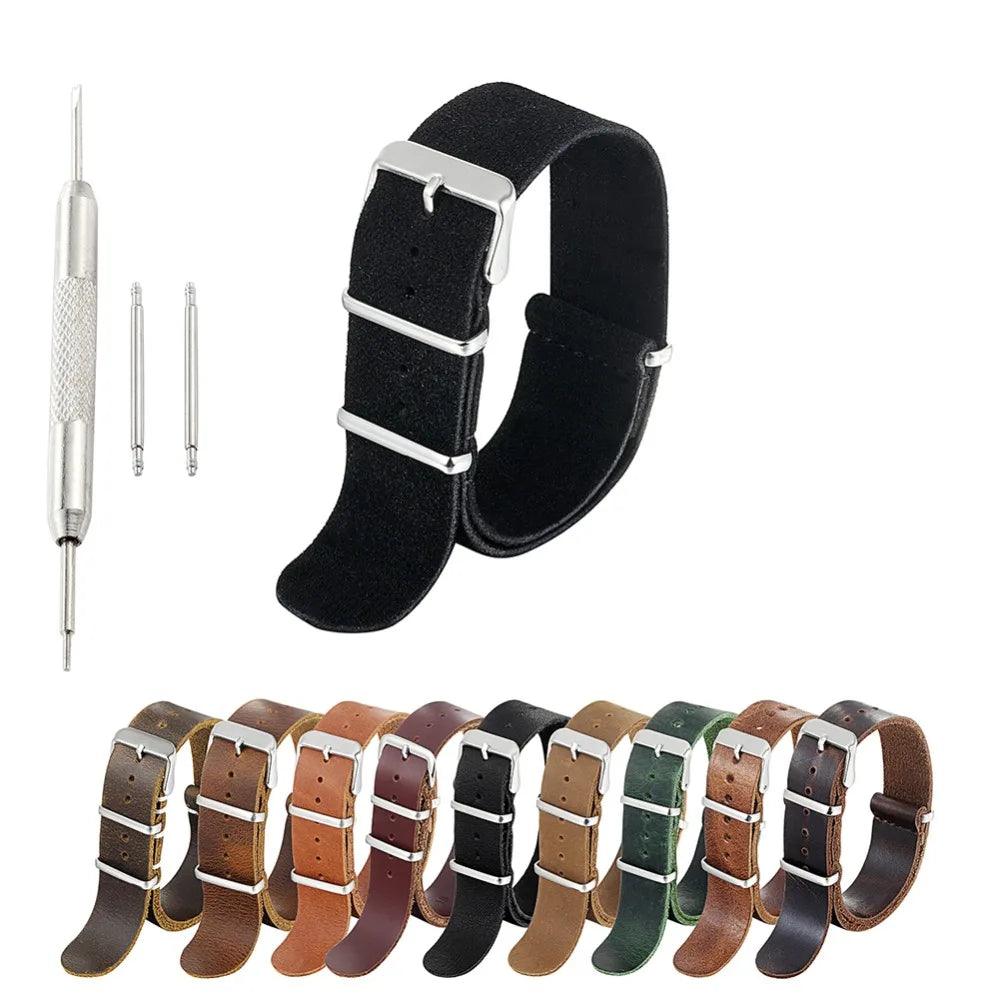 High-Quality Genuine Leather Replacement Watch Bands - Viva Timepiece -  - 