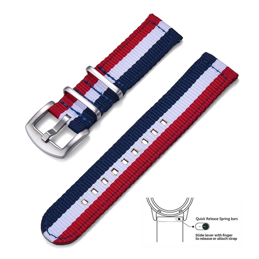 High-Quality Quick Release Nylon Replacement Watch Strap Bracelet - Viva Timepiece -  - 