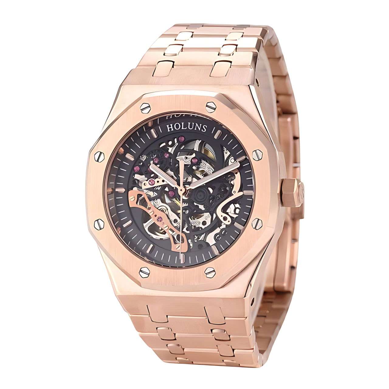 Holuns Royal Oak Skeleton Homage Watches Rose Gold - Holuns | Viva Timepiece