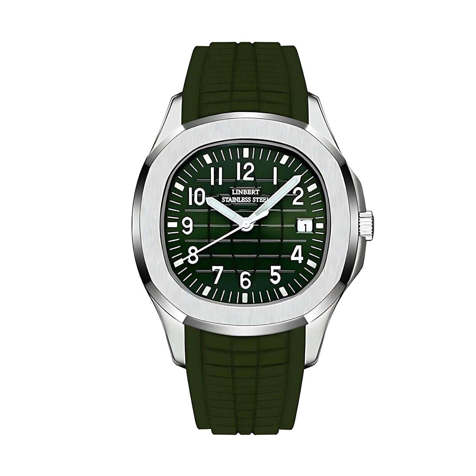 Linbert Aquanaut (Auto) Homage Watches Green - LINBERT | Viva Timepiece