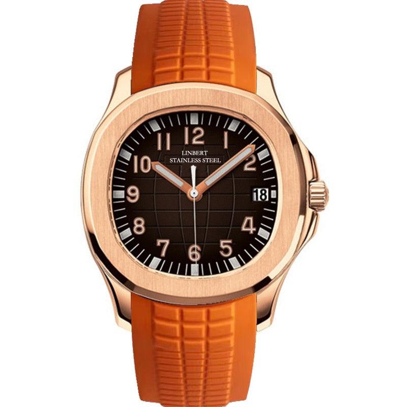 Linbert Aquanaut (Auto) Rose Gold Homage Watches - Viva Timepiece -  - 