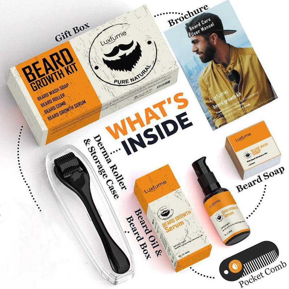 Luxfume Men Beard Roller Growth Kit Serum - Viva Timepiece -  - 