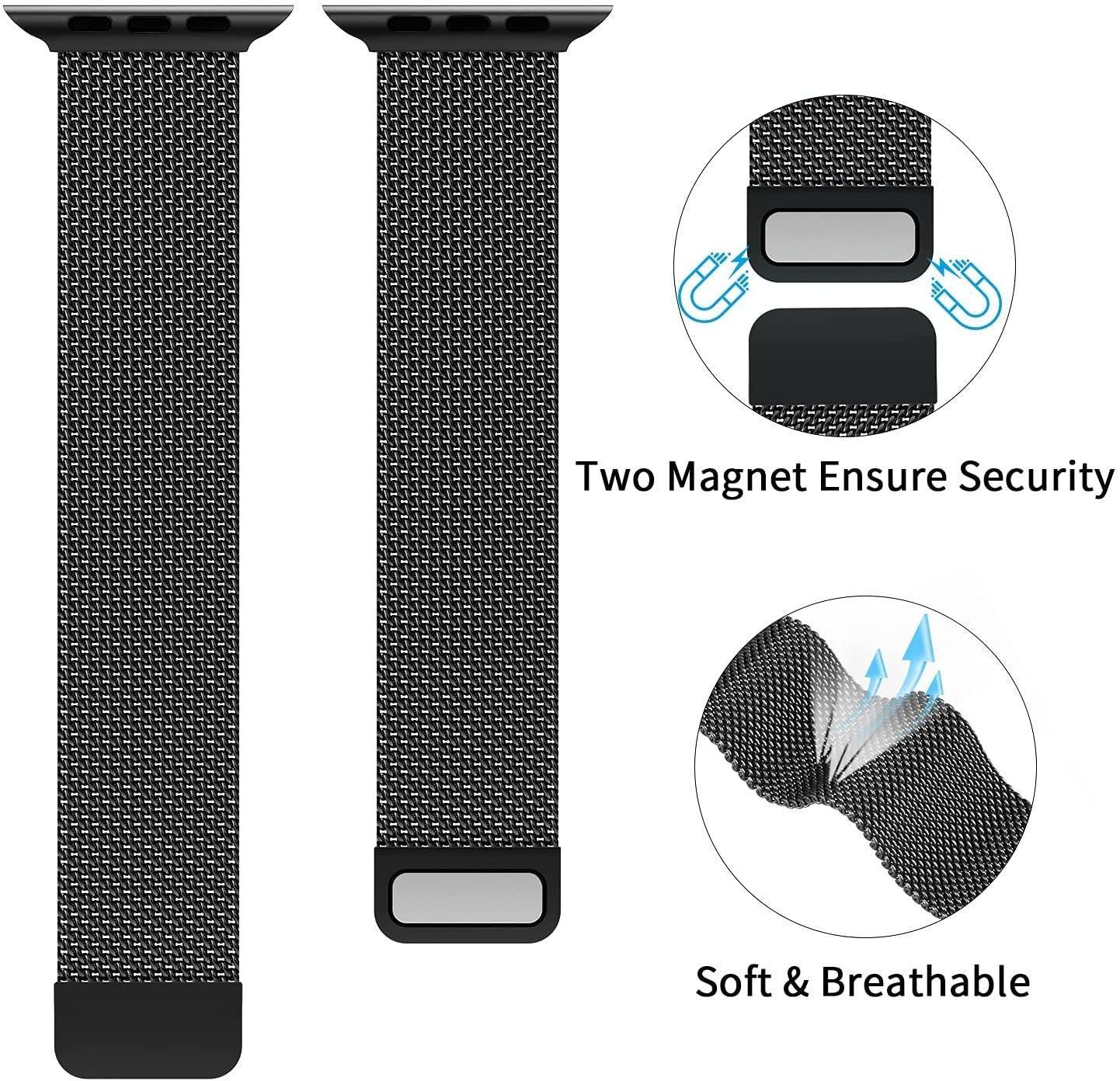 Mesh Style Magnetic Milanese Apple Watch Bands - Viva Timepiece -  - 