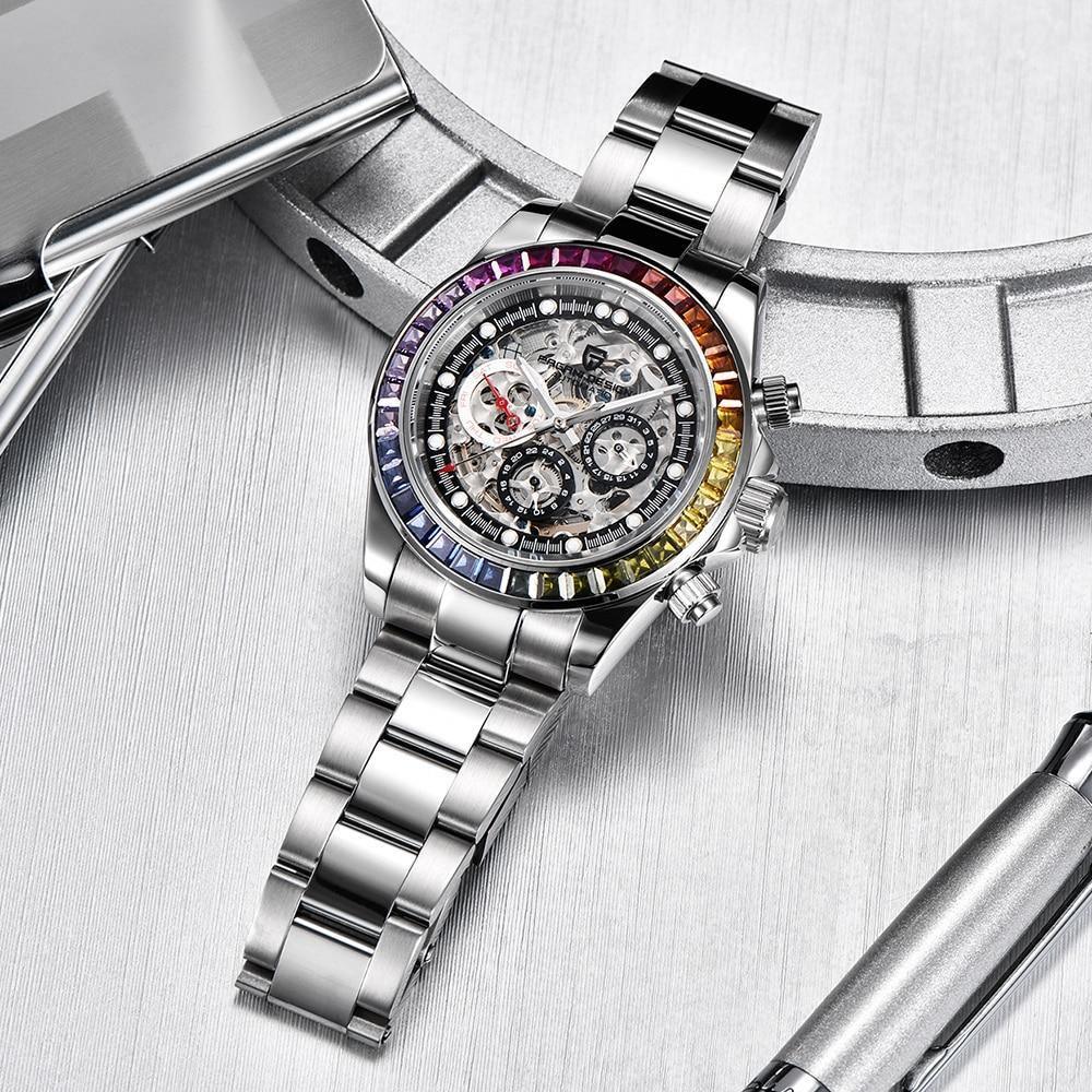 Pagani Design Daytona Hollow Rainbow Homage Watches - Viva Timepiece -  - 