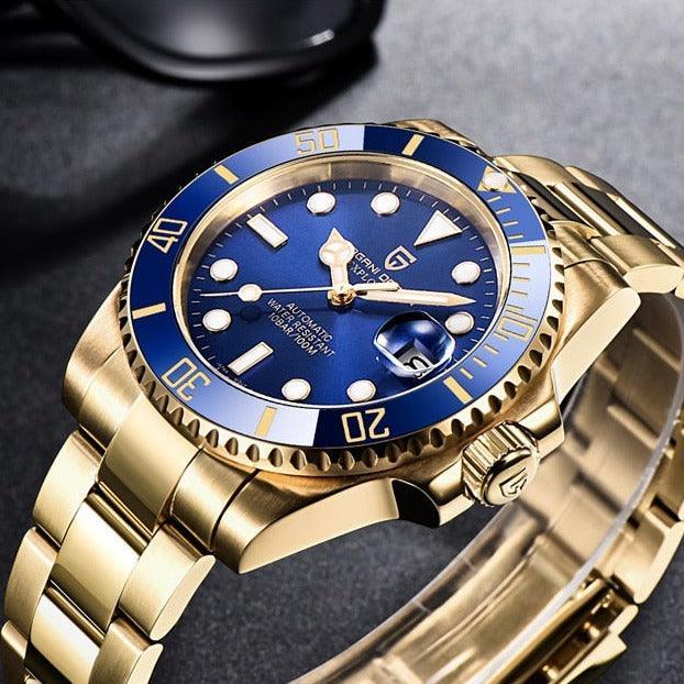 Pagani Design Yellow Gold Submariner Date Homage Watches - Viva Timepiece -  - 