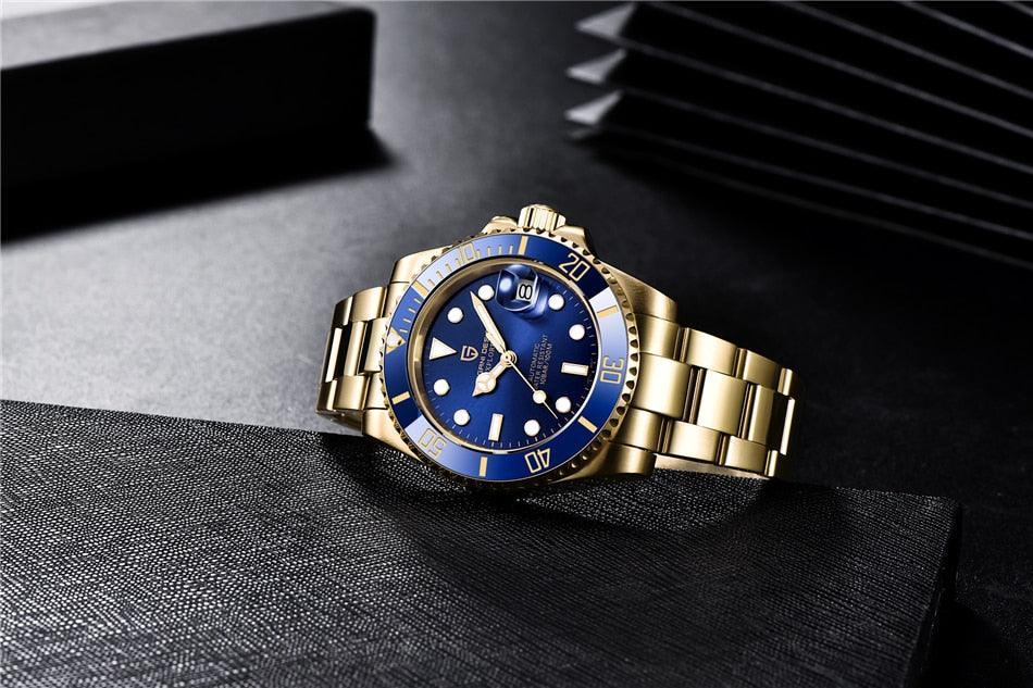 Pagani Design Yellow Gold Submariner Date Homage Watches - Viva Timepiece -  - 