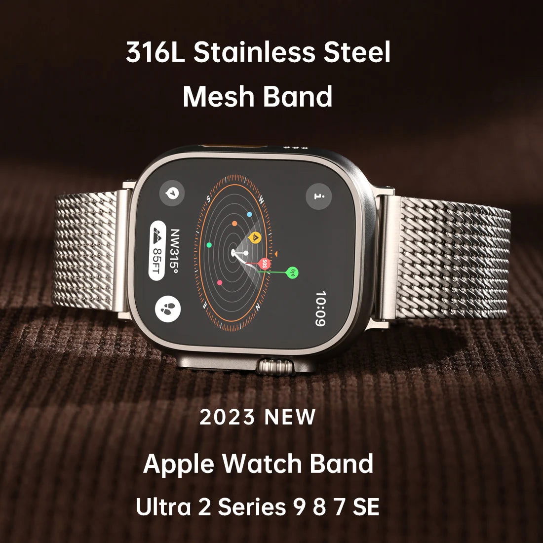 Premium Mesh Milanese 316L Stainless Steel Apple Watch Bands - Viva Timepiece -  - 