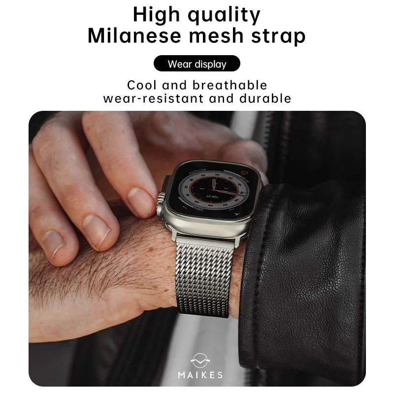 Premium Mesh Milanese 316L Stainless Steel Apple Watch Bands - Viva Timepiece -  - 