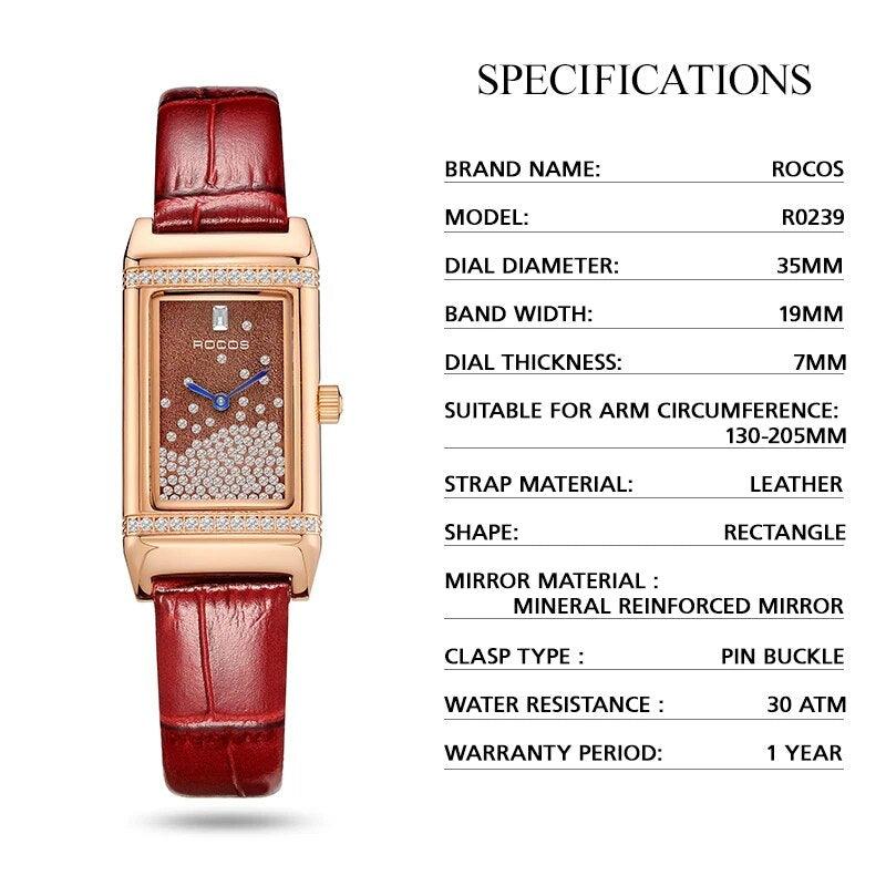 ROCOS R0239 Luxury Diamond Woman Watches - Viva Timepiece -  - 