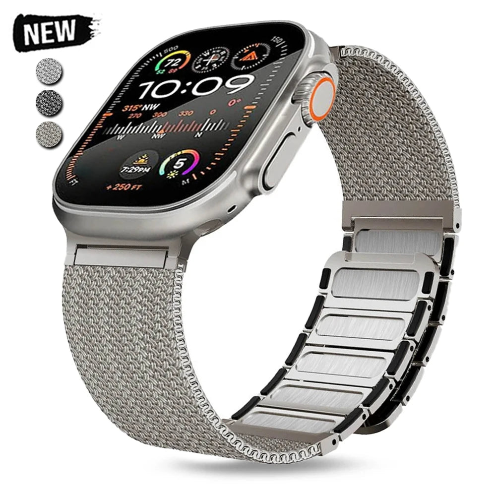 Magnetic Milanese Loop Band for Apple Watch (38mm-49mm)