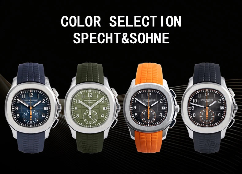 Specht & Sohne Chrono Quartz Aquanaut Homage Watches